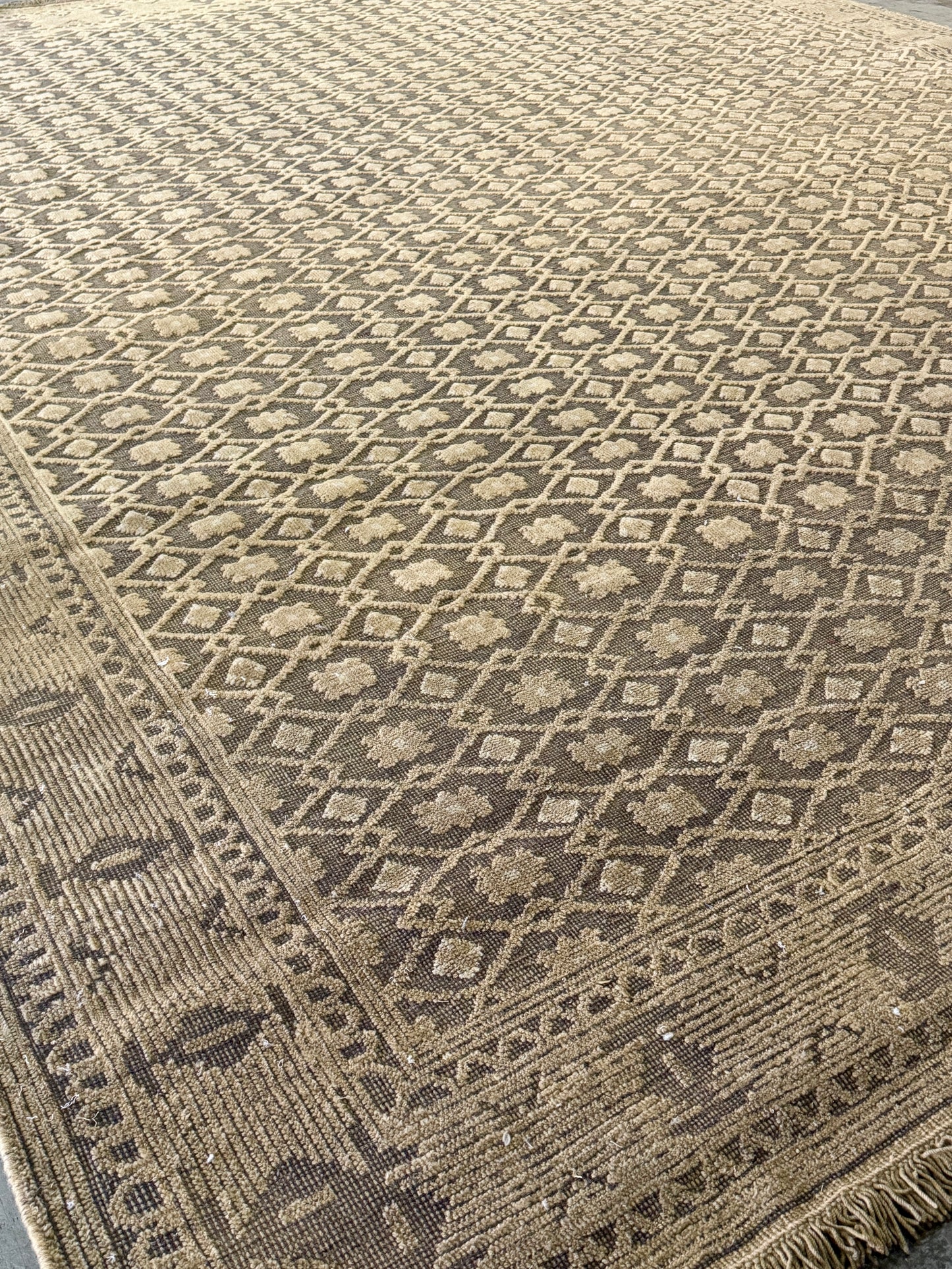 Archive Sale Antique Erdos - Black & Gold 12ft x 13ft 9in
