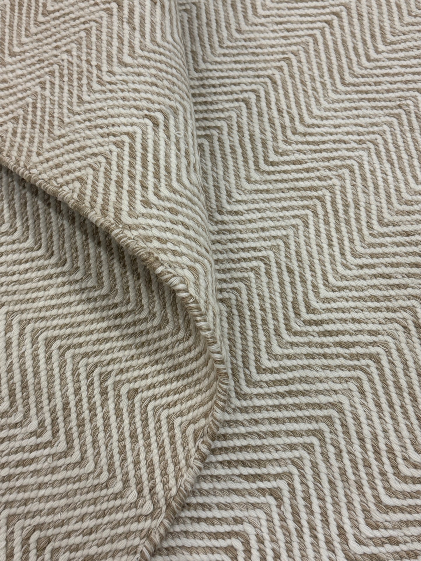 Archive Sale Arthouse Chevron in Bone on Tone - 6'x8'