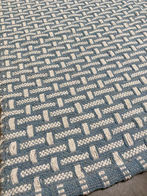 Archive Sale Arthouse Basketweave in Reggie Blue - 3'5"x10'