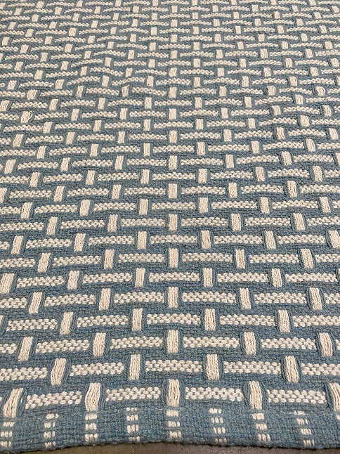 Archive Sale Arthouse Basketweave in Reggie Blue - 3'5"x10'