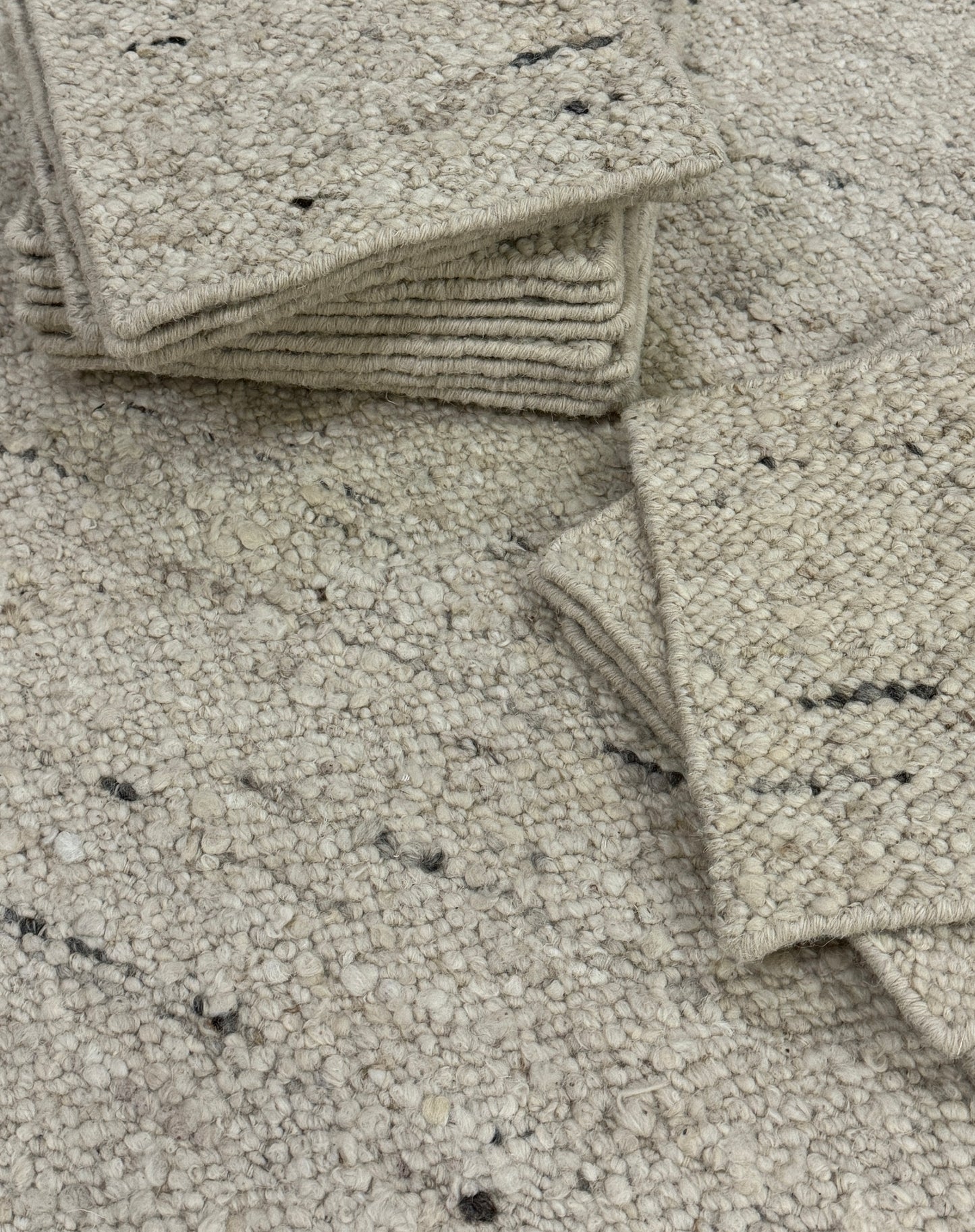 Woolzy Panja Durry - Bone & Greystone