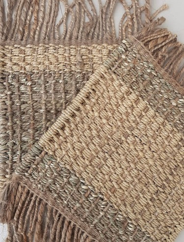 Bonite Basketweave - Brown & Cream