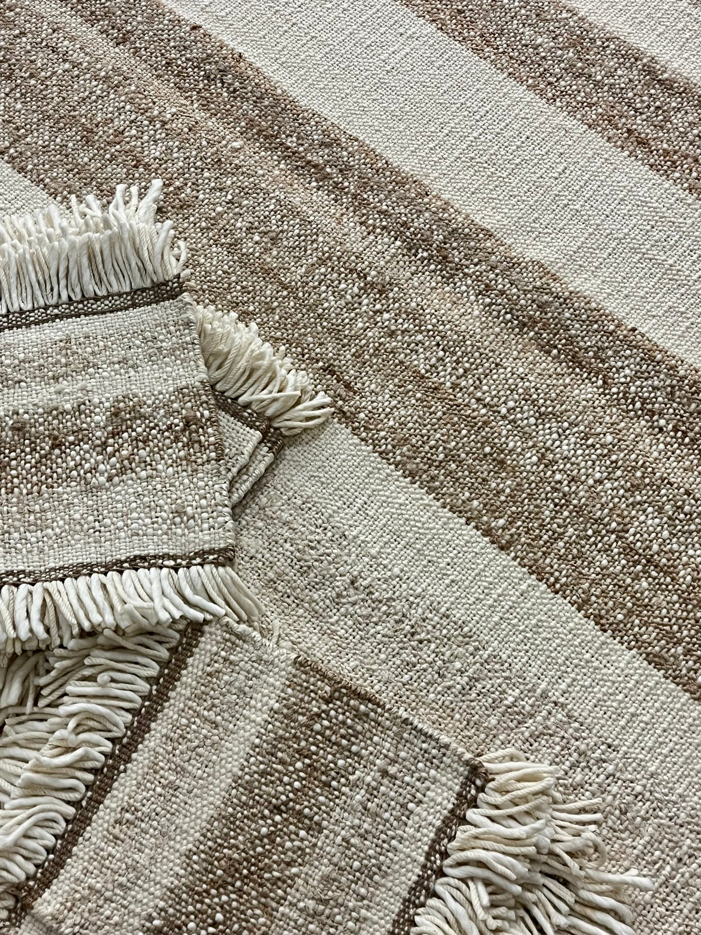 Bone Double Down Stripe Jute