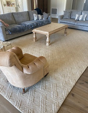 Archive Sale Jin Trellis - Linen 8ft 6in x 15ft