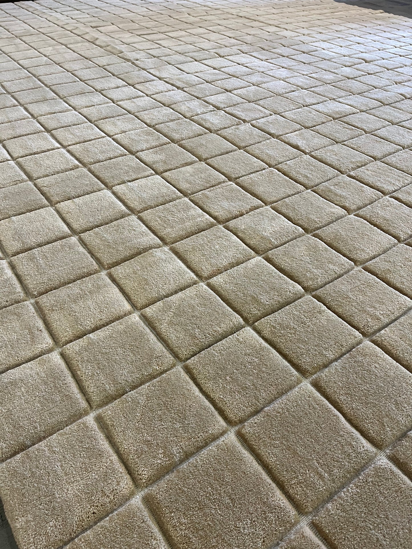 Jix Grid - Outdoor Jumbo Linen Puff