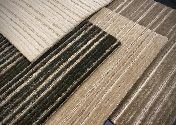 Archive Sale Jonac Stripe - Ecru & Ivory 14'10" x 3'