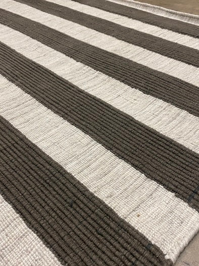 Archive Sale Outdoor Kamden Stripe - Silver Awning 4ft x 5ft