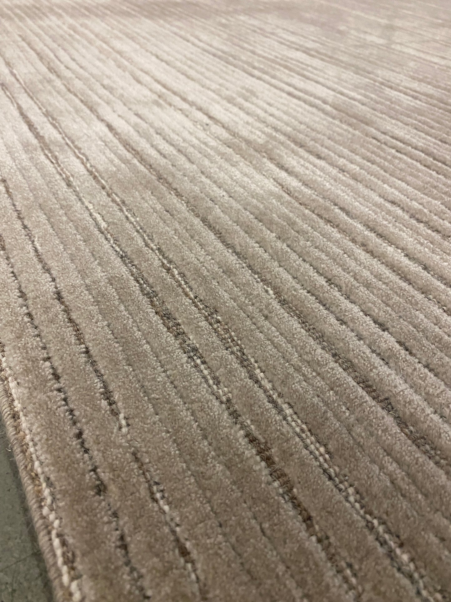 Archive Sale Jonac Stripe - Minky Beige 4'6" x 13'4"