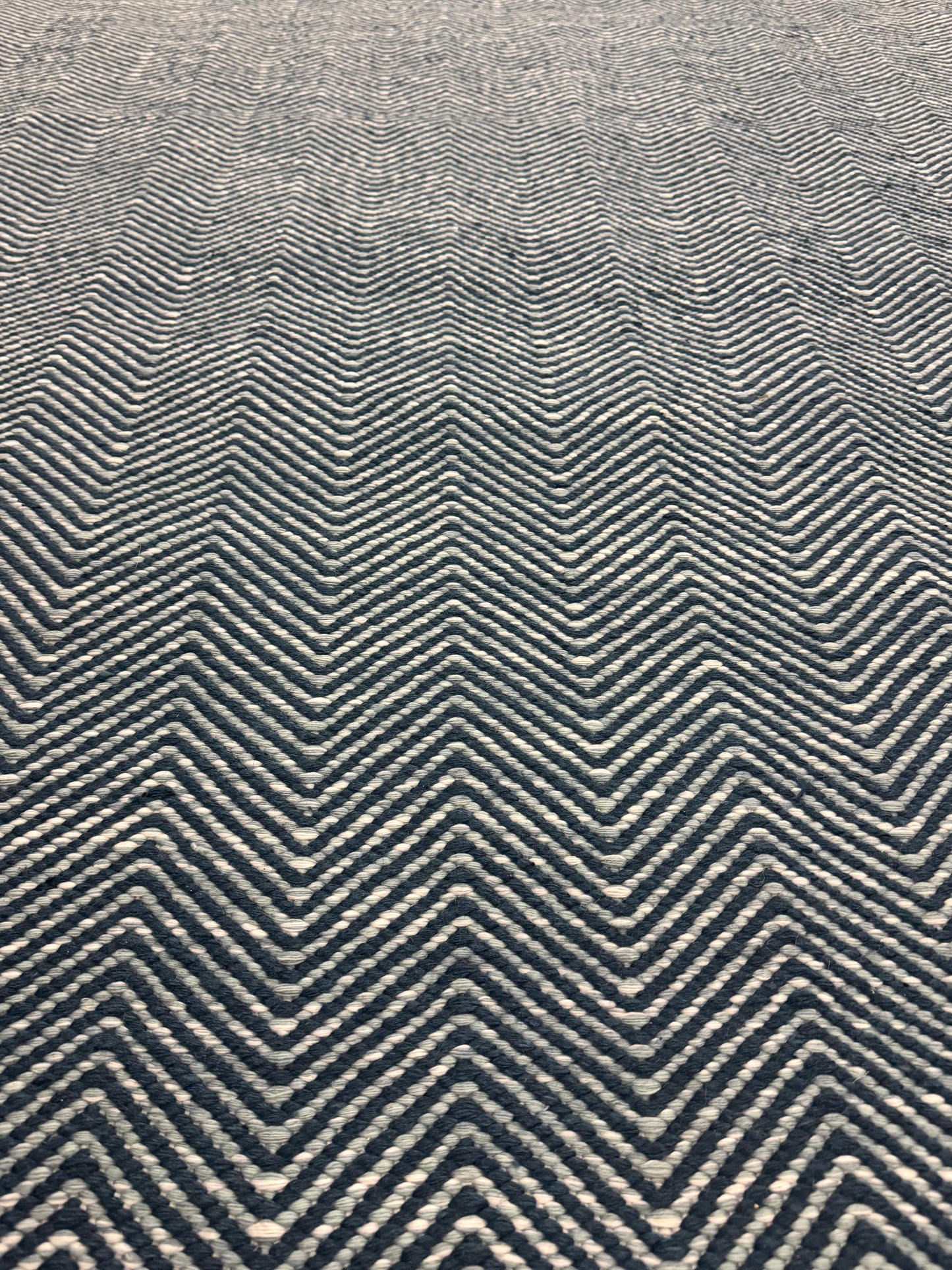 Archive Sale Arthouse Chevron in Patio Blue - 6'x8'