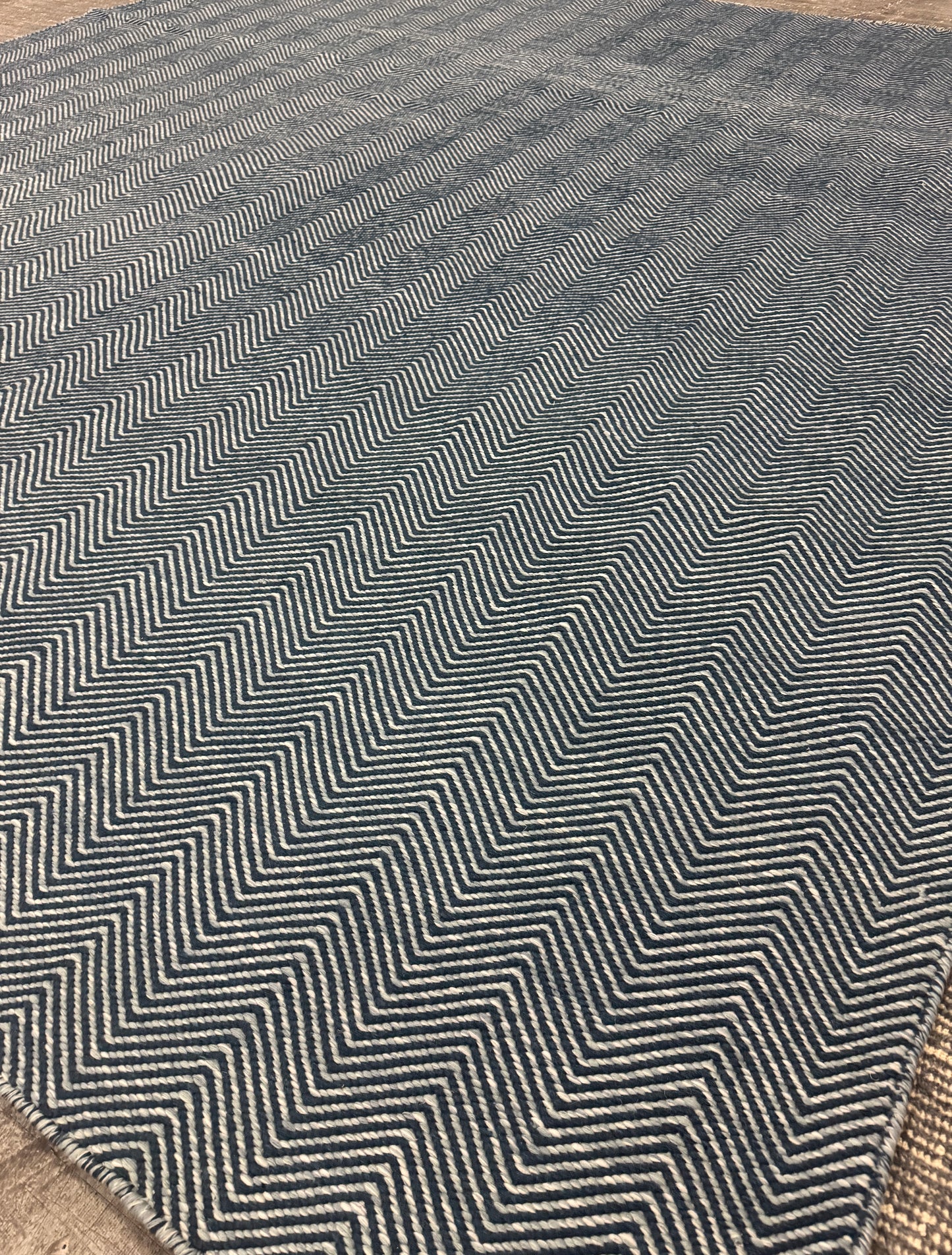 Archive Sale Arthouse Chevron in Patio Blue - 6'x8'