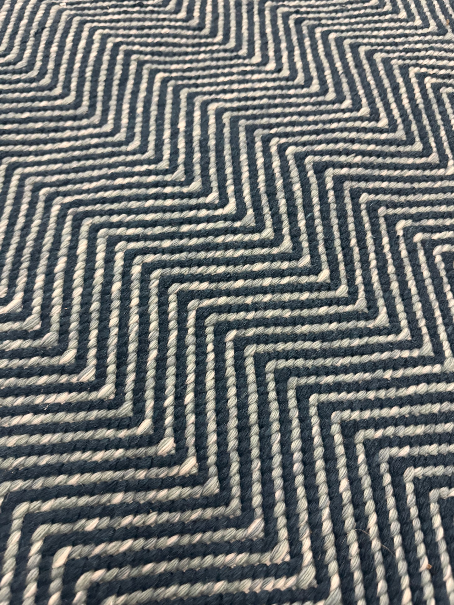 Archive Sale Arthouse Chevron in Patio Blue - 6'x8'