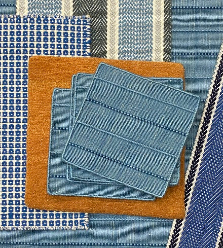 Jixxie Piping Stripe - Outdoor Porch Blue