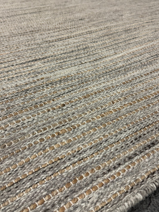 Pencil Weave - Lt. Grey + Jute