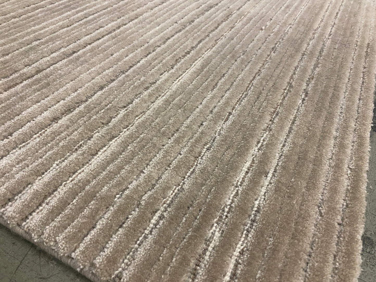 Archive Sale Jonac Stripe - Minky Beige 4'6" x 13'4"