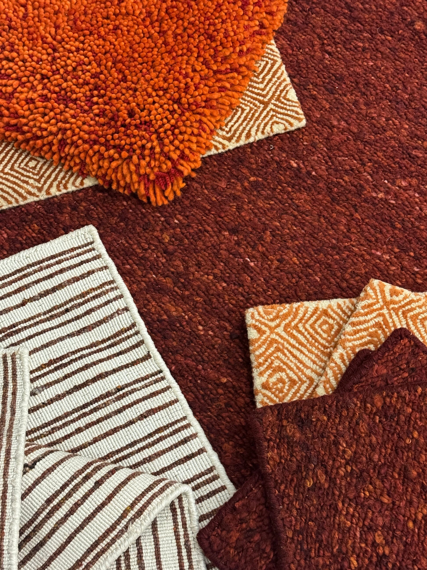 Woolzy Panja Durry - Handyspun Red