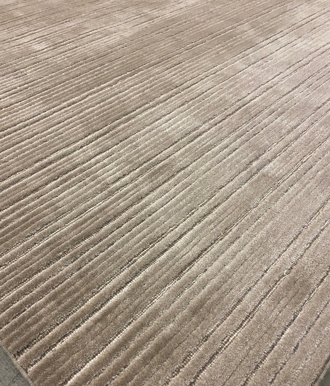 Archive Sale Jonac Stripe - Minky Beige 4'6" x 13'4"