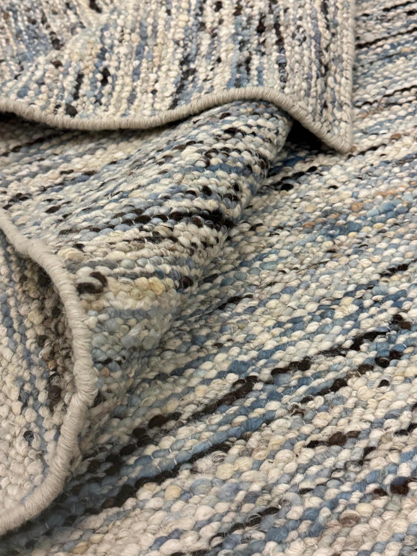 Woolzy Panja Durry - Canton Blue