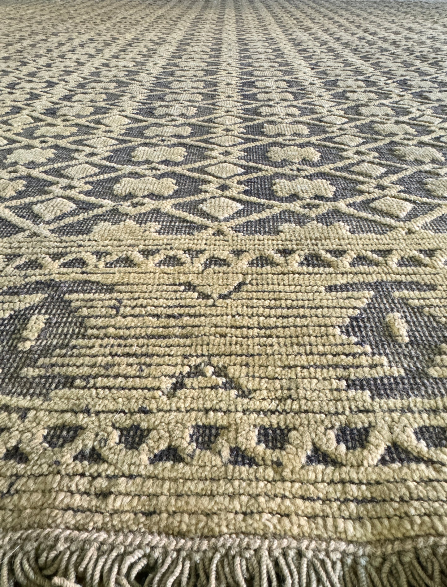 Archive Sale Antique Erdos - Black & Gold 12ft x 13ft 9in