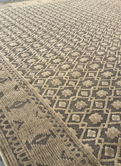 Archive Sale Antique Erdos - Black & Gold 12ft x 13ft 9in