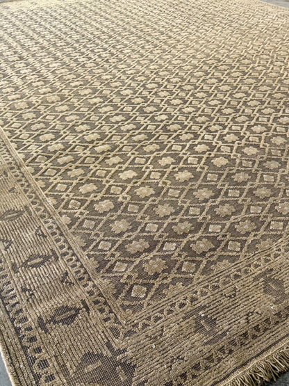 Archive Sale Antique Erdos - Black & Gold 12ft x 13ft 9in