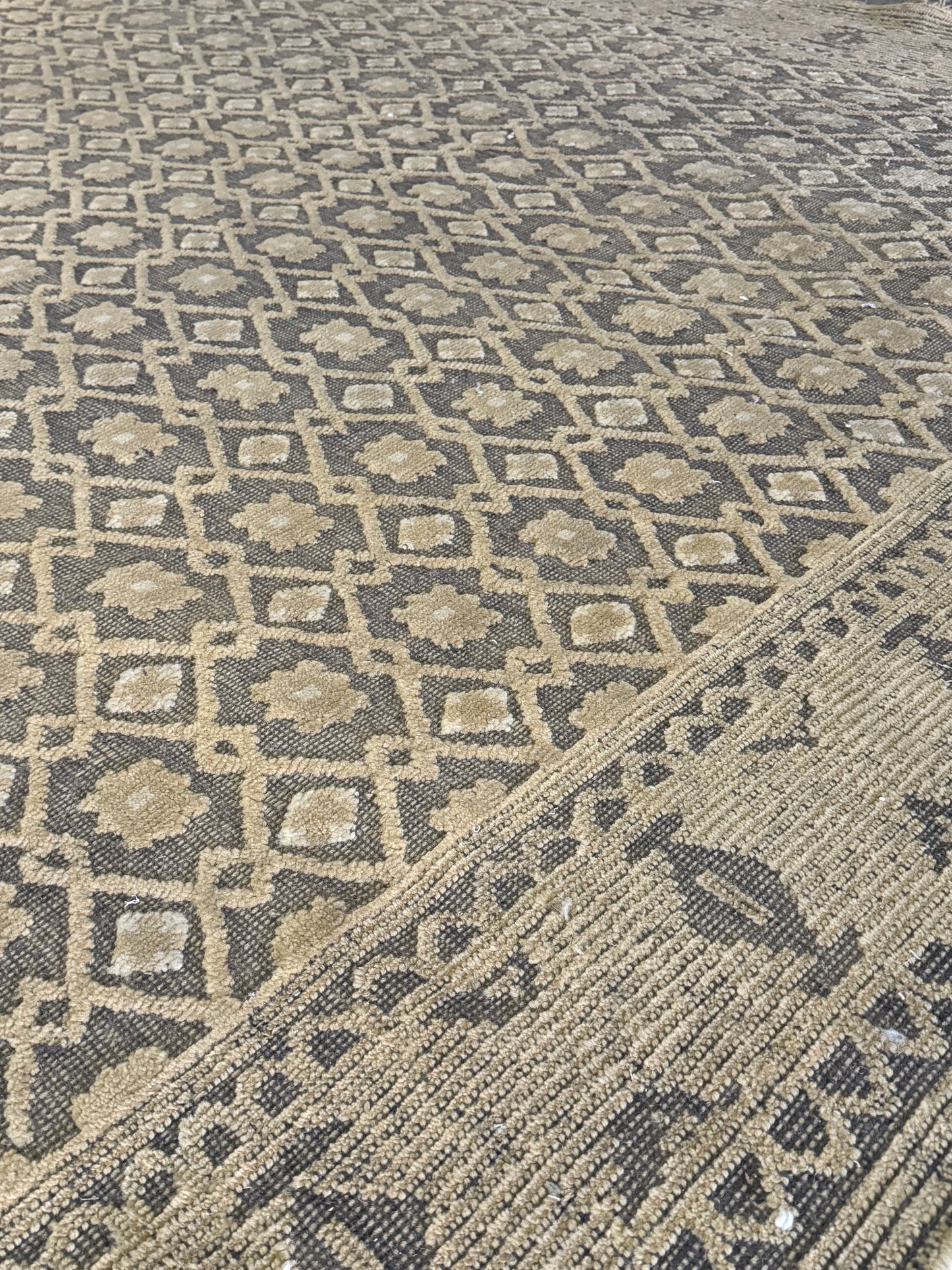 Archive Sale Antique Erdos - Black & Gold 12ft x 13ft 9in
