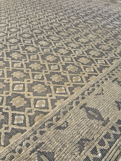Archive Sale Antique Erdos - Black & Gold 12ft x 13ft 9in