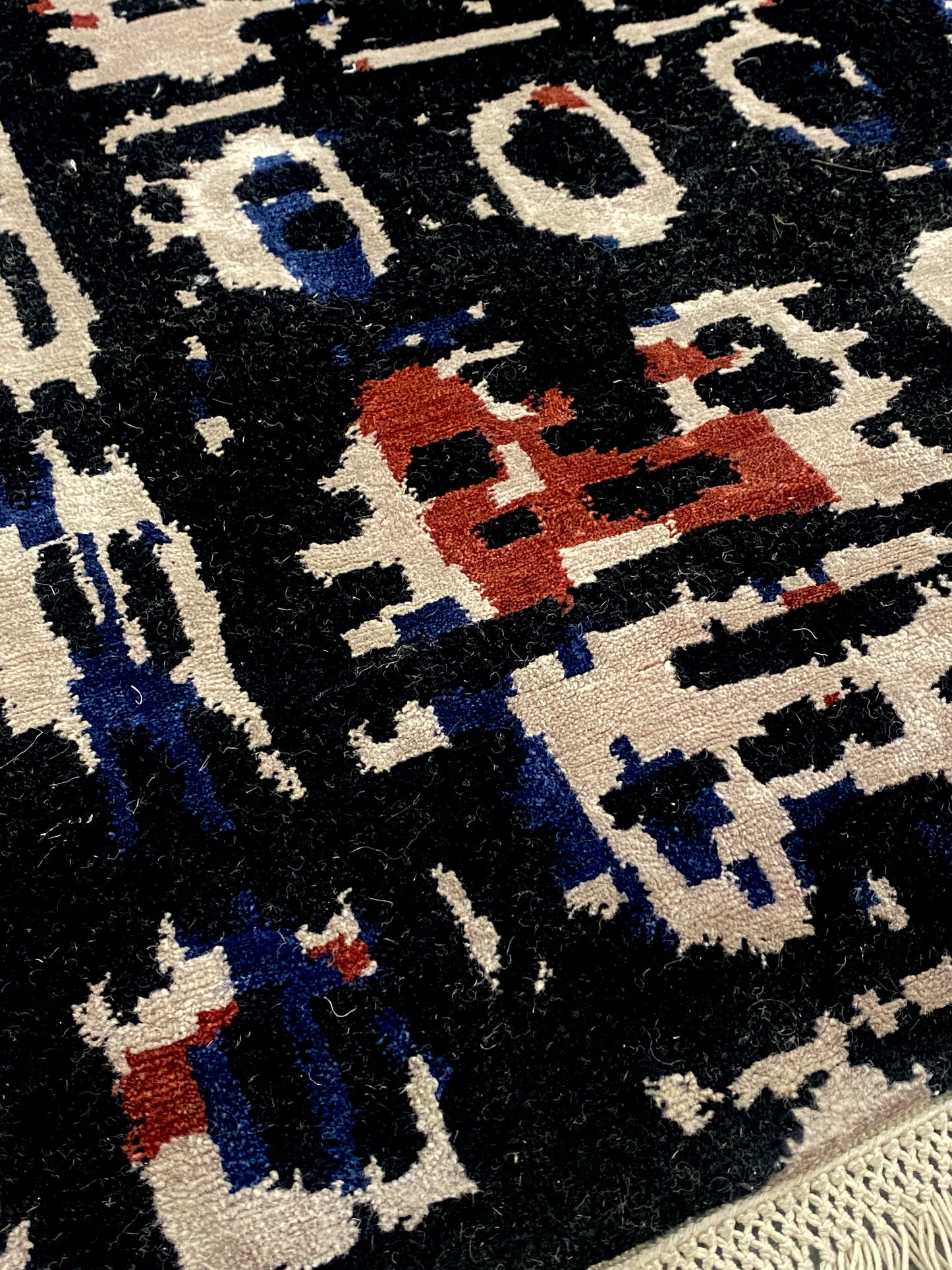 Archive Sale Art One Tibetan - Black 6ft x 7ft 10in