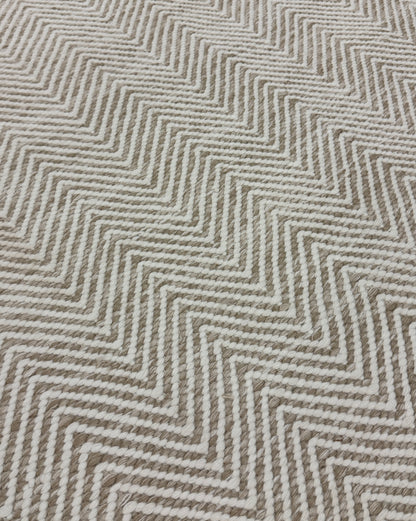Archive Sale Arthouse Chevron in Bone on Tone - 6'x8'