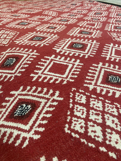Archive Sale Arya Flatweave - Red 6ft 7in x 12ft