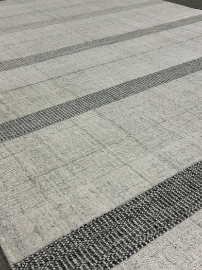 Archive Sale Ashiya Stripe - Ivory Grey 5ft x 8ft