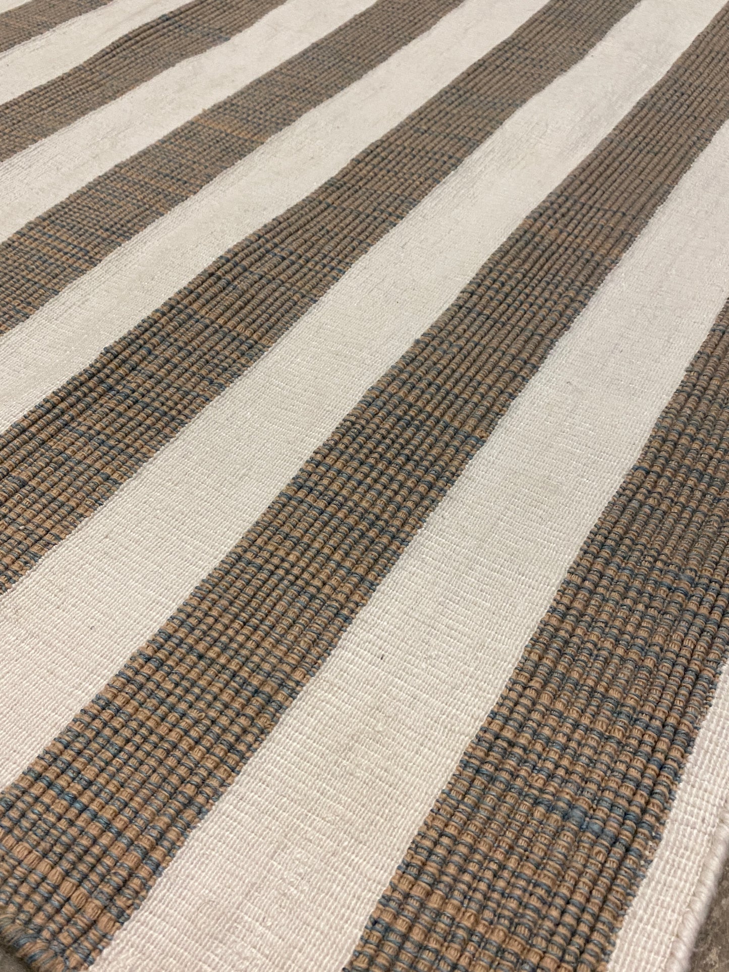 Outdoor Kamden Stripe - Blanco & Teal