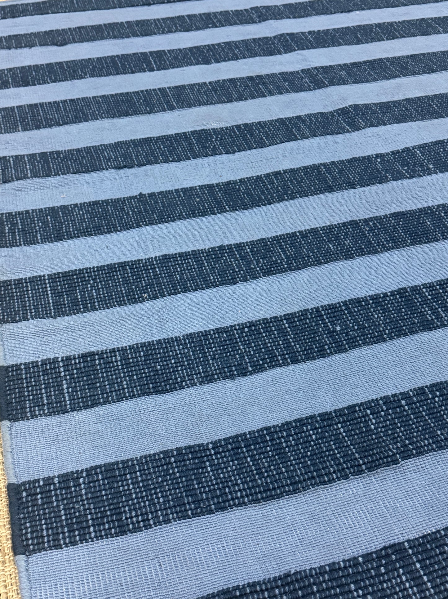 Archive Sale Outdoor Kamden Stripe - Blue Poke 4ft x 5ft