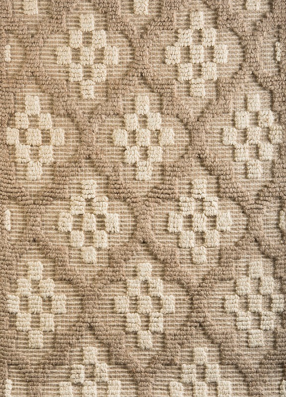 Bone Moroccan Trellis Jute