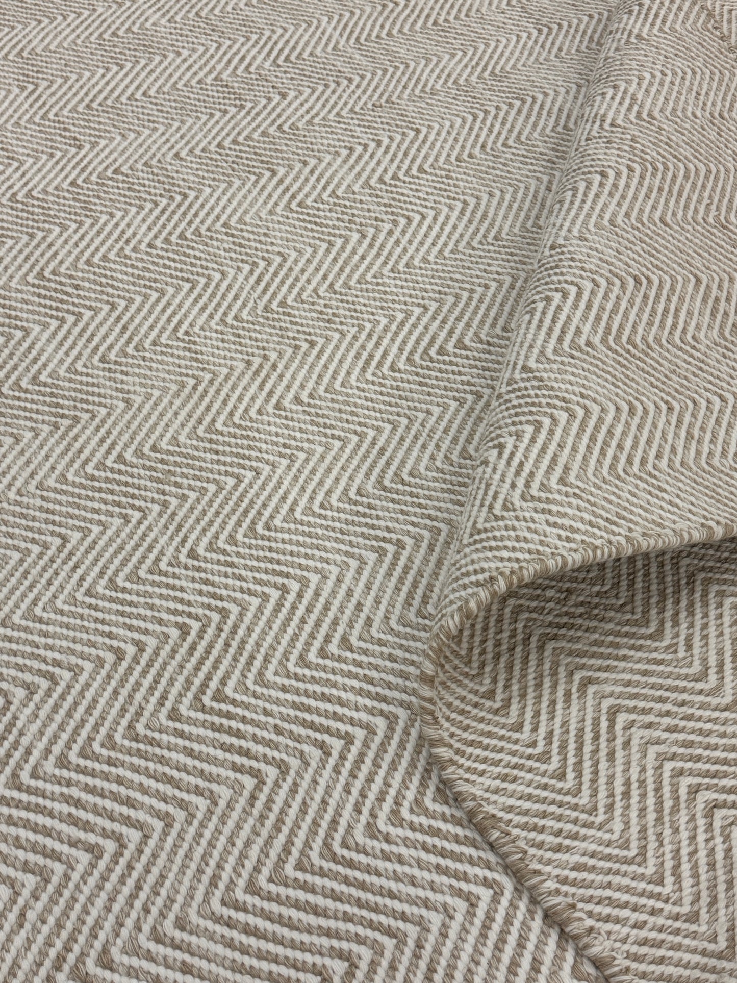 Outdoor Arthouse Chevron - Bone on Tone