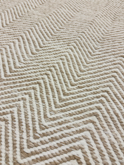 Outdoor Arthouse Chevron - Bone on Tone