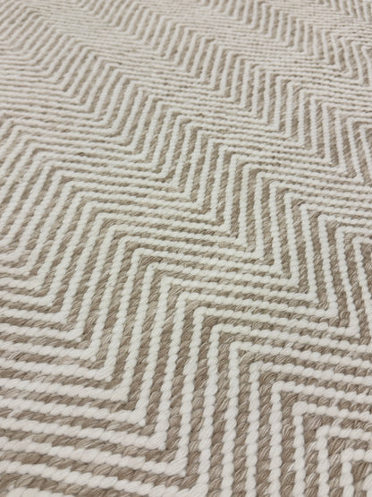 Outdoor Arthouse Chevron - Bone on Tone