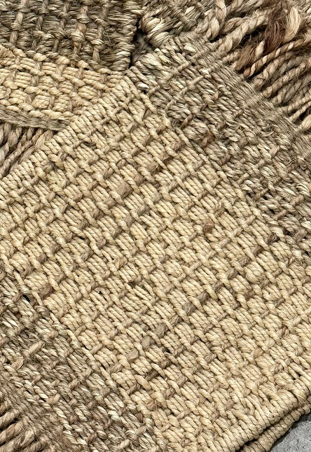 Bonite Basketweave - Cream & Brown