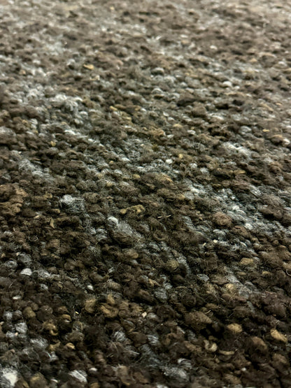 Woolzy Nello Panja Durry - Charcoal Bean