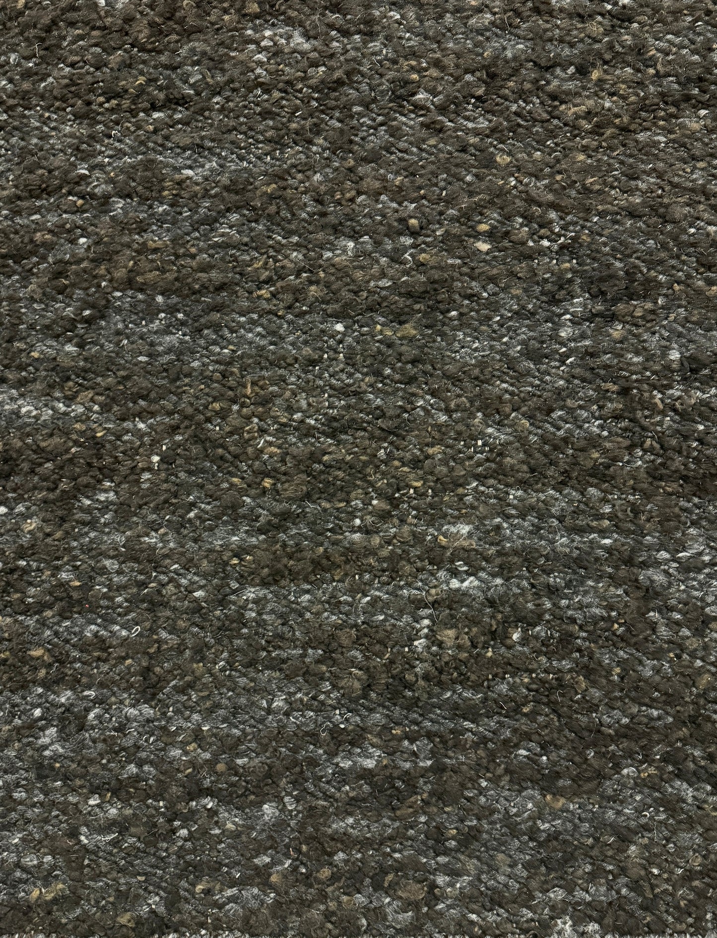 Woolzy Nello Panja Durry - Charcoal Bean