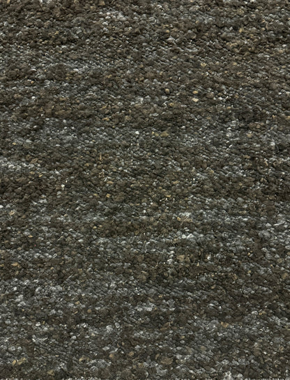 Woolzy Nello Panja Durry - Charcoal Bean