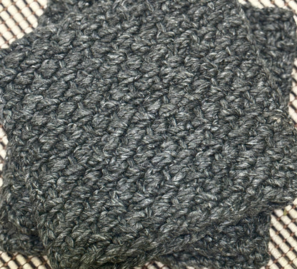 Outdoor Basketweave - Charcoal Blue