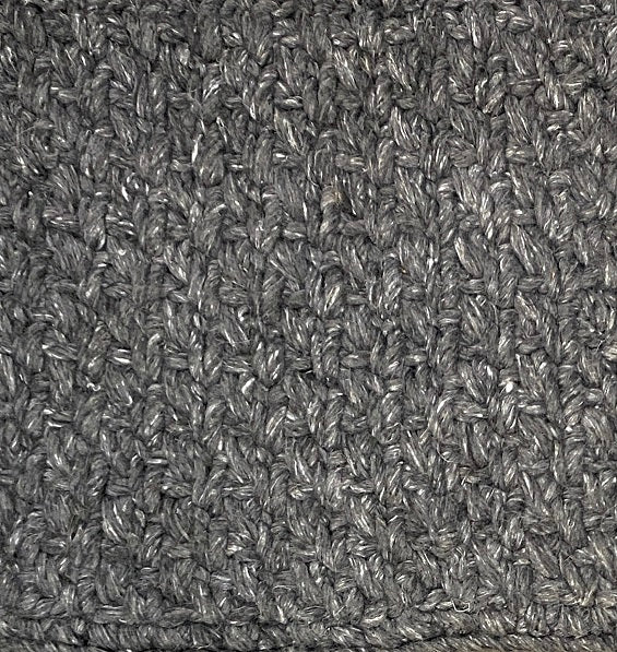 Outdoor Basketweave - Charcoal Blue