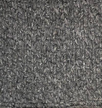Outdoor Basketweave - Charcoal Blue