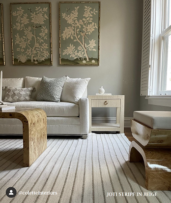 Archive Sale Joti Stripe - Beige 5ft x 8ft