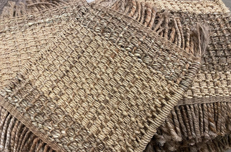 Bonite Basketweave - Cream & Brown