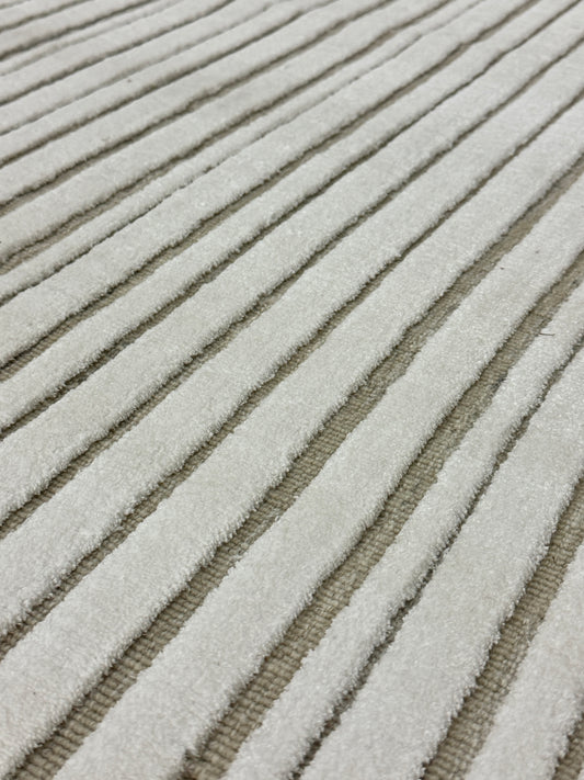 Archive Sale Daxon Stripe - Pearly Sand 5ft 3in x 8ft