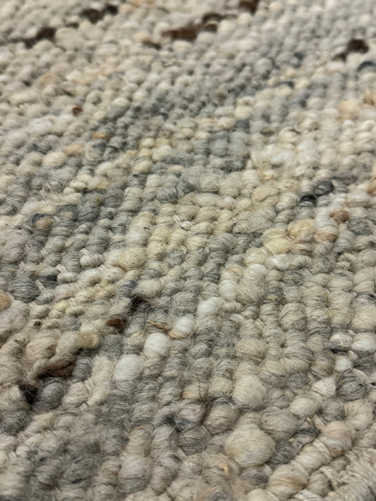 Woolzy Panja Durry - Dirty Grey Calico