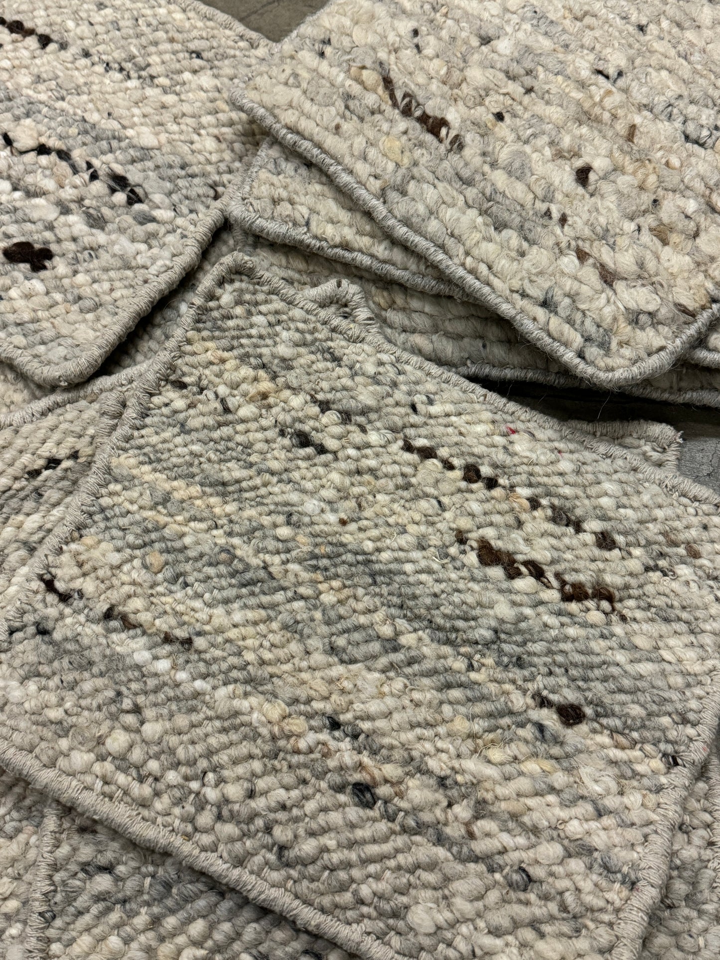 Woolzy Panja Durry - Dirty Grey Calico