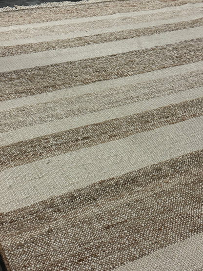 Bone Double Down Stripe Jute