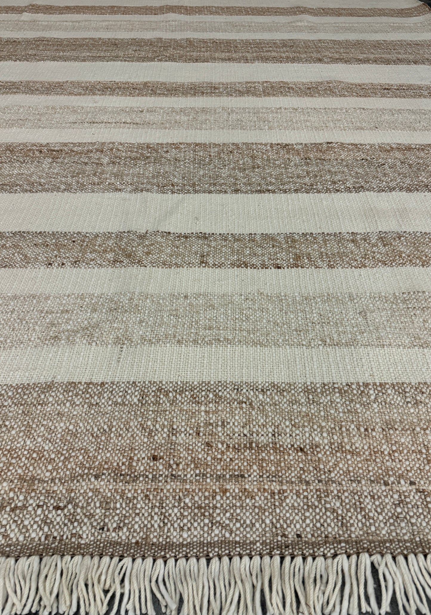 Bone Double Down Stripe Jute